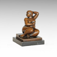 Абстрактная фигура Толстая женская женская бронзовая скульптура TPE-1005